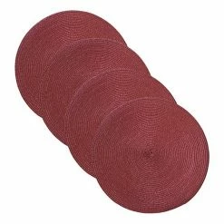 Food Network™ Round Placemat 4-pk. Coral -Food Network Shop unnamed file 1019