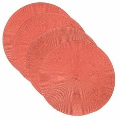 Food Network™ Round Placemat 4-pk. Coral -Food Network Shop unnamed file 1023