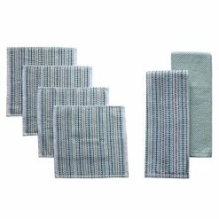 Food Network™ Awning Stripe Kitchen Towel & Dishcloth 6-pk. Cobalt -Food Network Shop unnamed file 1066
