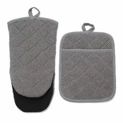 Food Network™ Terry Neoprene Oven Mitt & Pot Holder Set Khaki -Food Network Shop unnamed file 1126