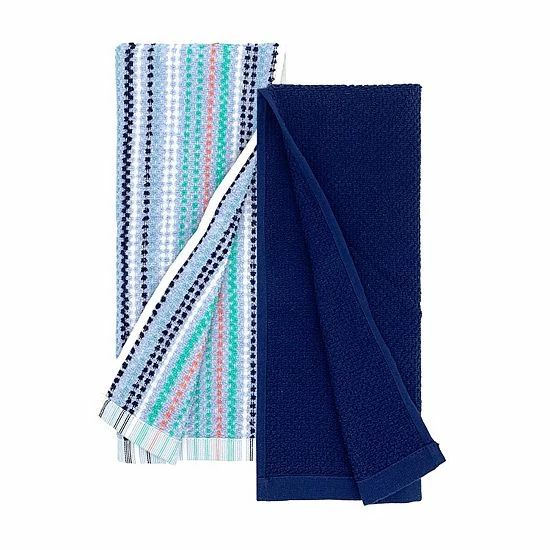 Food Network™ Awning Stripe Kitchen Towel 2-pk. Brown 4 Food Network™ Awning Stripe Kitchen Towel 2-pk. Brown - Image 2