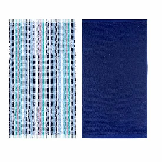 Food Network™ Awning Stripe Kitchen Towel 2-pk. Brown 5 Food Network™ Awning Stripe Kitchen Towel 2-pk. Brown - Image 3