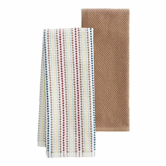 Food Network™ Awning Stripe Kitchen Towel 2-pk. Brown 10 Food Network™ Awning Stripe Kitchen Towel 2-pk. Brown - Image 8