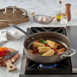 Food Network™ Textured Titanium 12-in. Nonstick Covered Deep Skillet Gray -Food Network Shop unnamed file 323