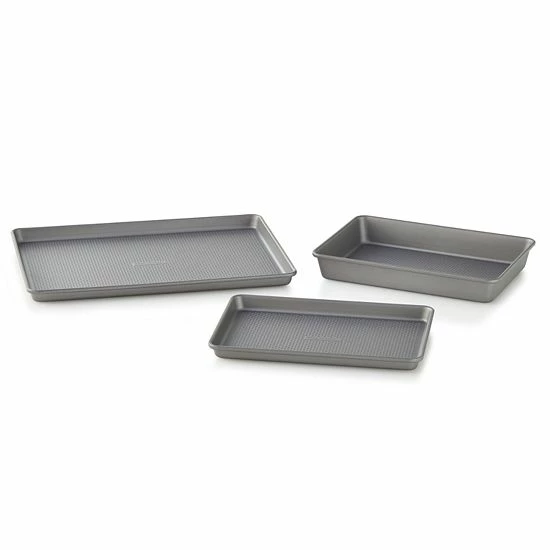 Food Network™ 3-pc. Essential Textured Bakeware Set Bronze 6 Food Network™ 3-pc. Essential Textured Bakeware Set Bronze - Image 4