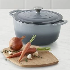 Food Network™ 7-qt. Ombre Enameled Cast-Iron Dutch Oven Red -Food Network Shop unnamed file 97